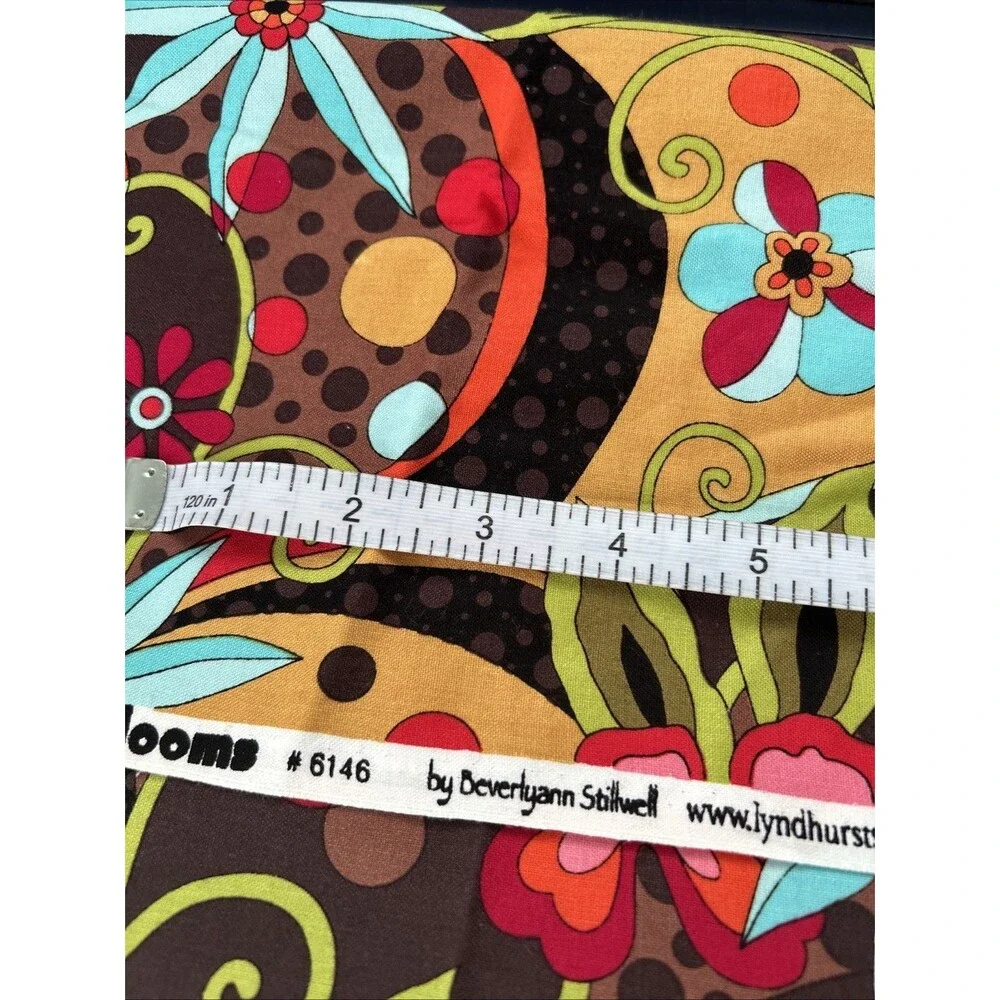 Bubbles & Blooms Cotton Quilting Fabric  Beverlyann Stillwell Retro Floral